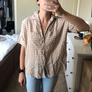 Madewell courier side button shirt - XS